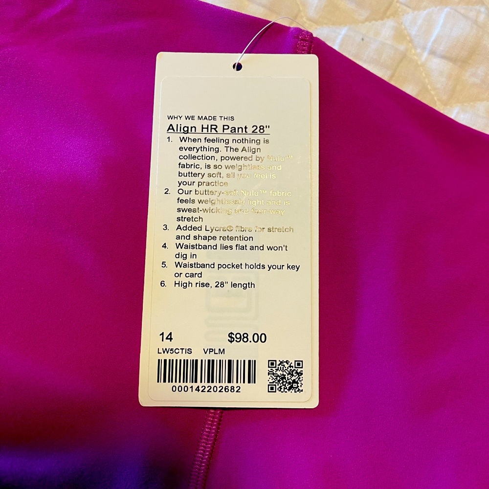 Lulu Lemon Align Pant 28#
